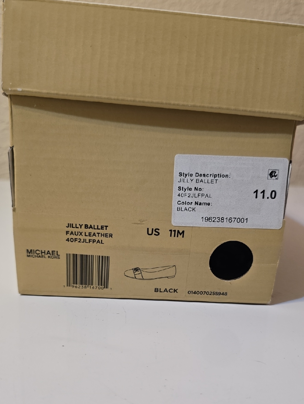 Michael Kors Jilly Ballet Flat Black Size 11 - Picture 11 of 13